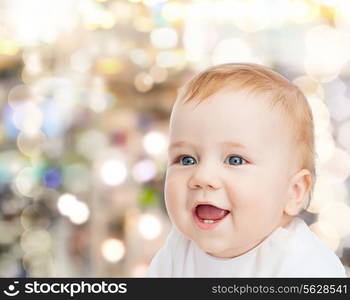 child and toddler concept - smiling little baby