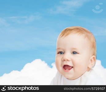 child and toddler concept - smiling little baby