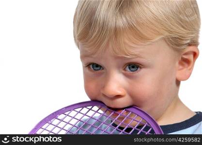 Child biting racket
