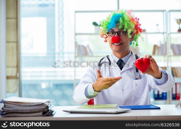 Child cardiologist with stethoscope and red heart. Child cardiologist with stethoscope and red heart