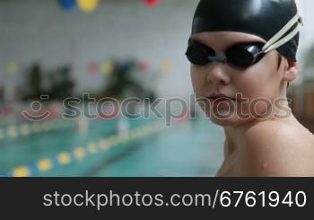 child in a Swimming pool