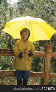 Child in the Rain