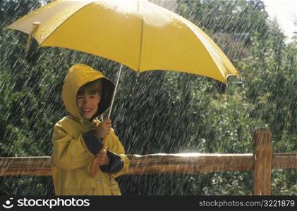 Child in the Rain
