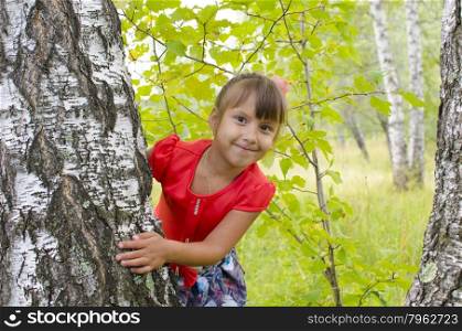 child in the woods