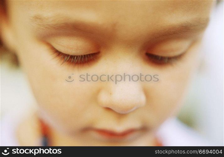 Child Looking Down