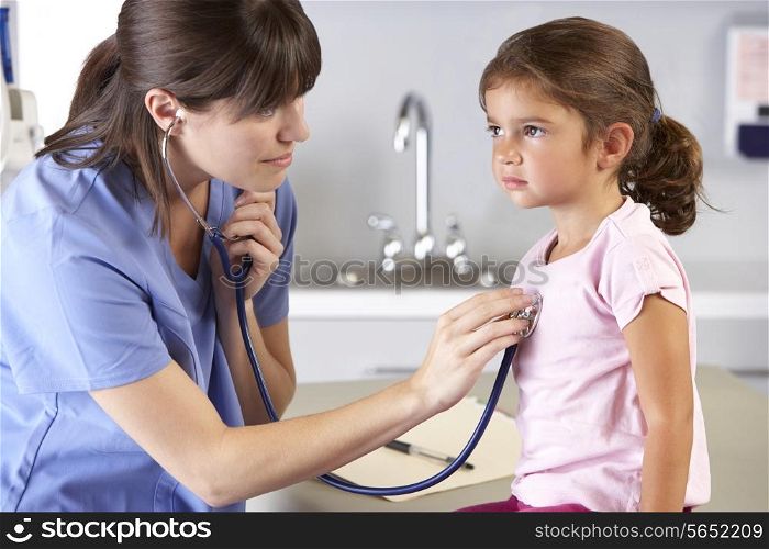 Child Patient Visiting Doctor&#39;s Office