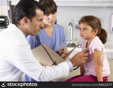 Child Patient Visiting Doctor&#39;s Office