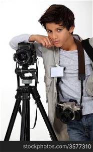 Child press photographer