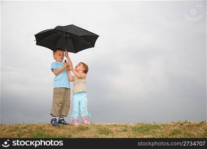 child with the umbrella