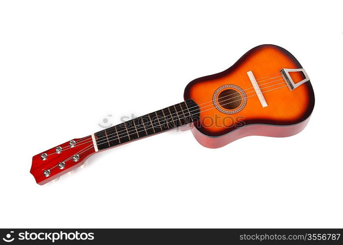 Children&acute;s Acoustic Guitar isolated on a white background