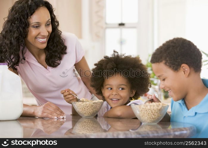 Children Eating Breakfast