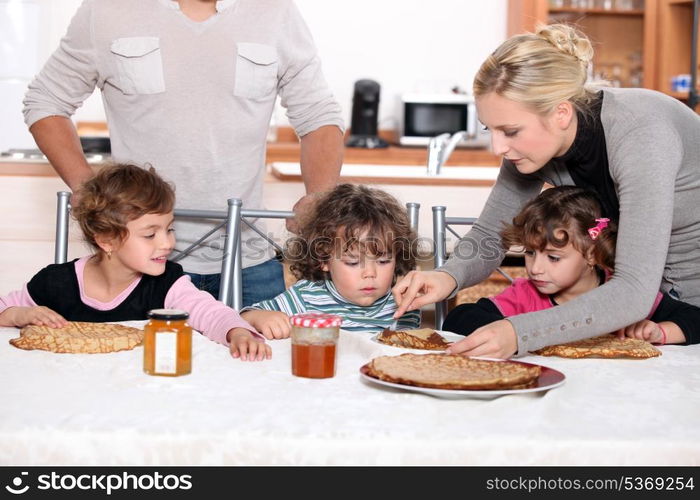 Children having a snack