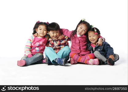 Children posing