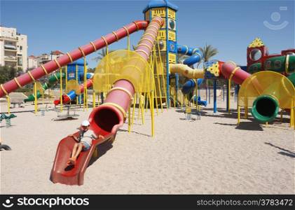 Children&rsquo;s playground in the city of Beer-Sheva, Israel