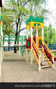 Children&rsquo;s playground on the street for educational games