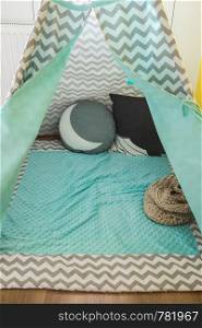 Children's Teepee tent, play tent for children, scandanavian design colorful. Children's Teepee tent, play tent for children, scandanavian design
