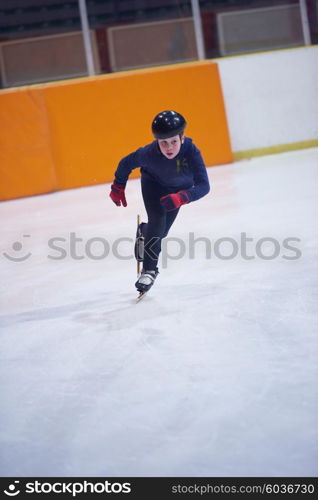 children speed skating sport