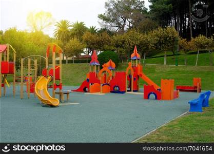 Children summer outdoor playground