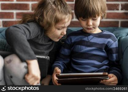 children with devices