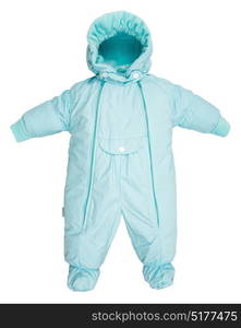 Childrens snowsuit fall on a white background