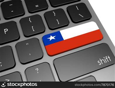 Chile keyboard image with hi-res rendered artwork that could be used for any graphic design.. Chile