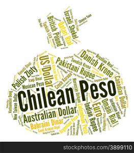 Chilean Peso Indicating Currency Exchange And Pesos