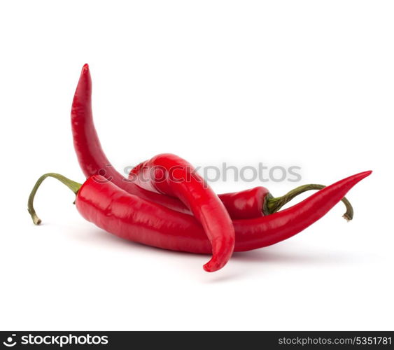 Chili pepper isolated on white background