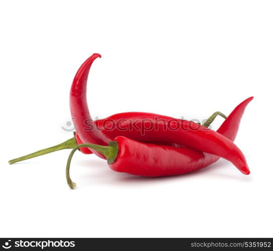 Chili pepper isolated on white background