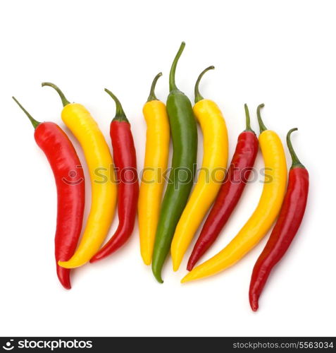 Chili pepper isolated on white background