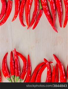 Chillies With Copyspace Representing Red Pepper And Chilies