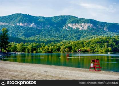 chimney rock town and lake lure scenes
