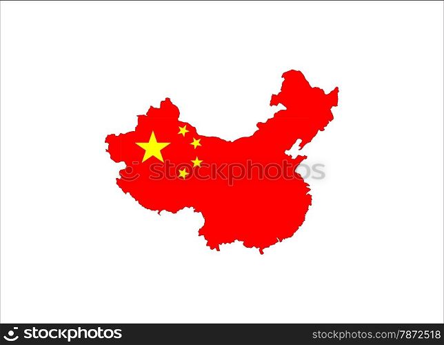 china country flag map shape national symbol