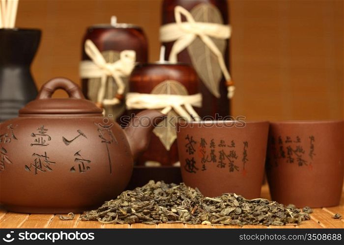 china tea background close up