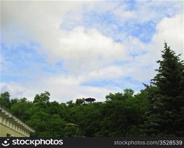 Chinese arbor. North Caucasus landmarks. Summer Pyatigorsk