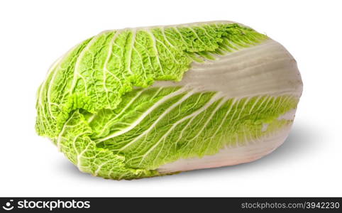 Chinese cabbage horizontally isolated on white background