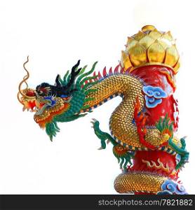 Chinese dragon isolate on white background