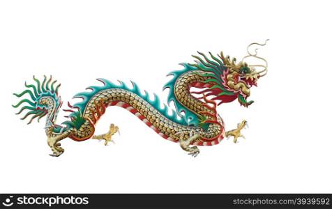 Chinese dragon isolated on white background