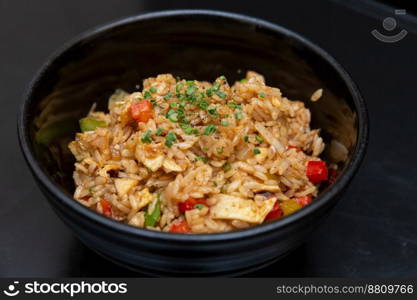 Chinese fried rice and chicken