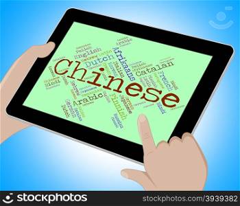 Chinese Language Indicating Speech China And Communication