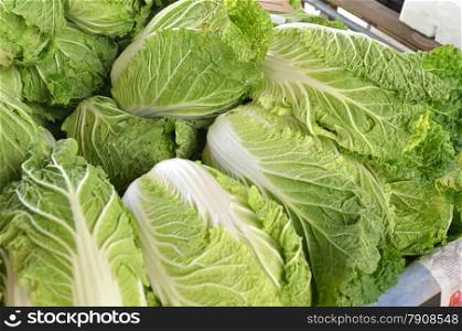 Chinese lettuce on sale in the market. Chinese lettuce on sale