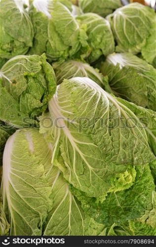 Chinese lettuce on sale in the market. Chinese lettuce on sale