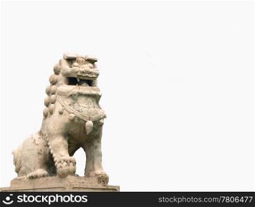 chinese lion to protect a temple. chinese lion