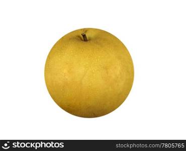 chinese Nashi pear cut-out. pear