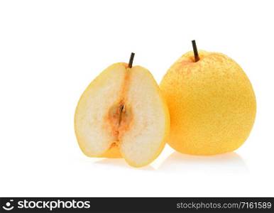 Chinese pear isolated on white background