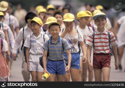 Chinese Schoolkids Laughing