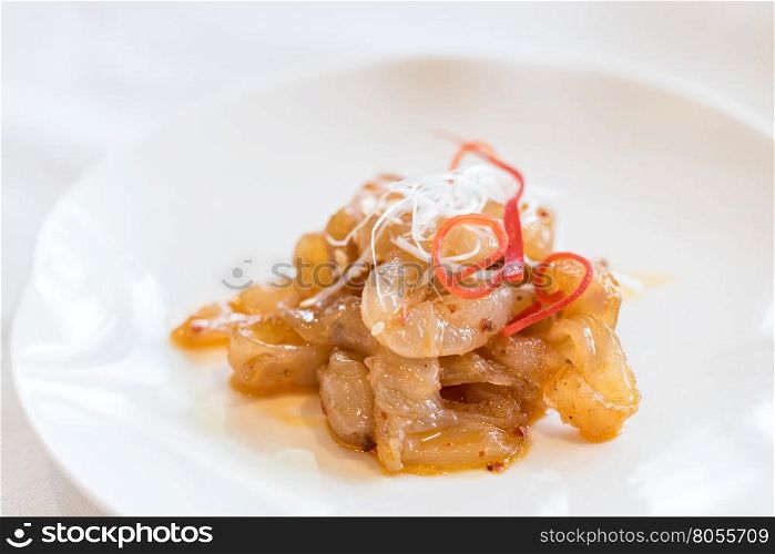 Chinese seafood Jellyfish Spicy salad - Chinese groumet cuisine