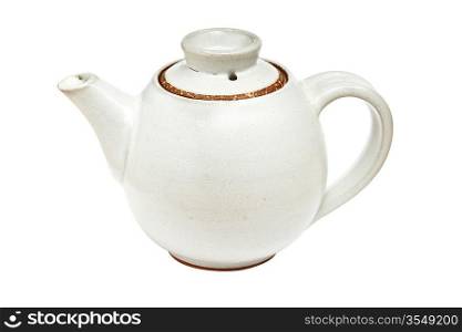 Chinese tea pot isolated on white background