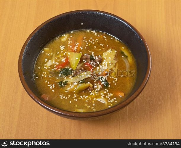 Chinese traditional meat soup