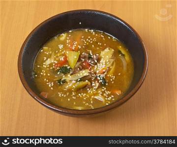 Chinese traditional meat soup