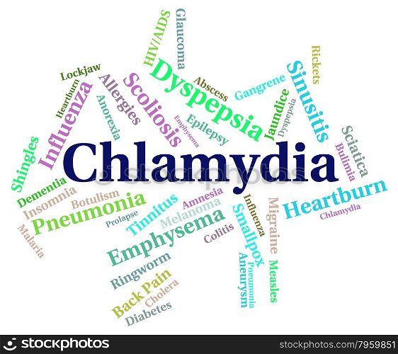 Chlamydia Word Meaning Sexually Transmitted Disease And Poor Health
